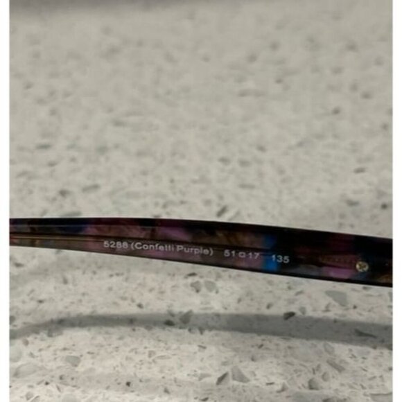 COACH HC6065 5288 Confetti‎ Purple Demo Lens 51 mm Women's Eyeglasses - Picture 6 of 6
